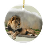 Lion At Rest Christmas Ornament