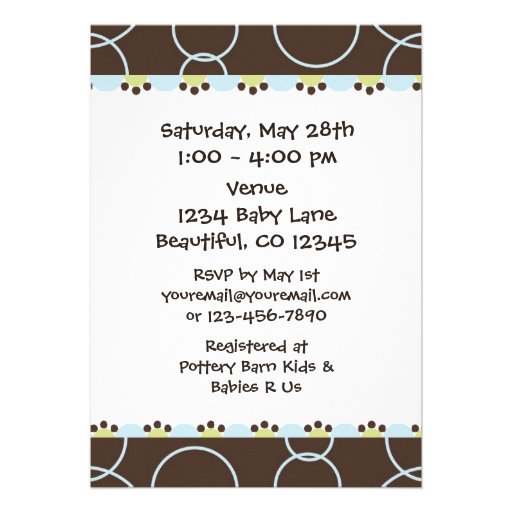 Lion Baby Shower Invitation for Boys