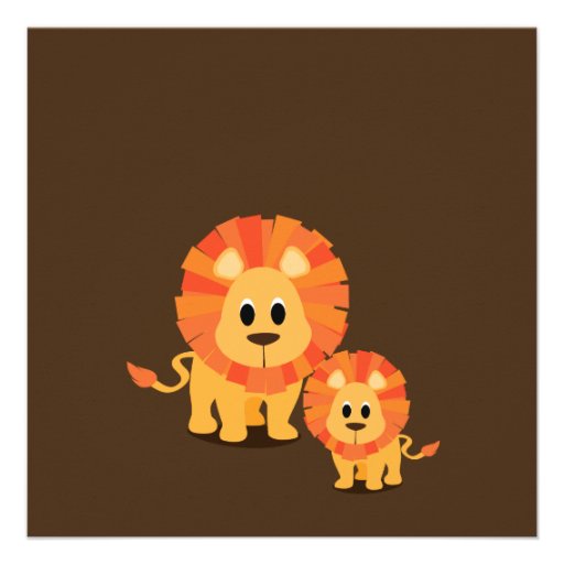 Lion Baby Shower Personalized Invite