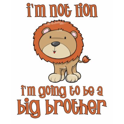 lion big brother t-shirt by zoeysattic