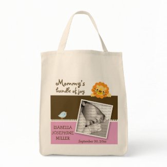 Lion & Birdie Custom Photo Diaper Bag :: pink bag