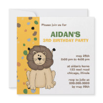 Lion • Birthday Invitation