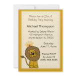 Lion Birthday Invitations