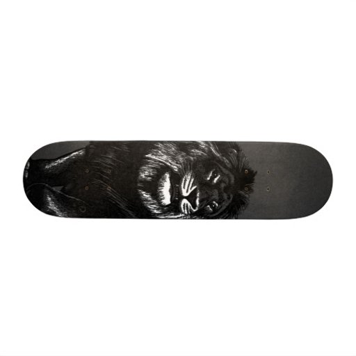 lion board skate deck