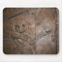 Lion & Bull: Persian Bas-relief mousepads