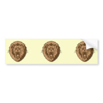 Lion Bumper Sticker