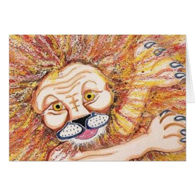 Lion Card by littleElizzabeth