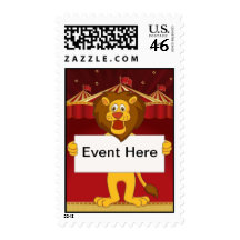 Lion, Circus Postage
