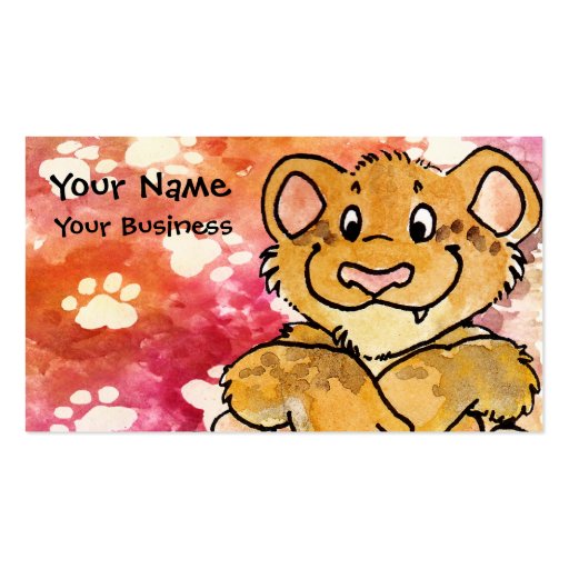 Lion Cub Business Card (front side)