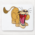 Lion cub cartoon mousepads