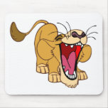 Lion cub cartoon mouse mats