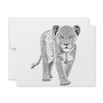 Lion Cub invitations