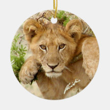 Lion Cub Ornament (2-sided)