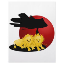 Lion Cub Pair on African Savanna Personalized Letterhead