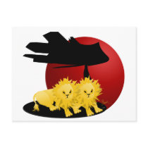Lion Cub Pair on African Savanna postcards