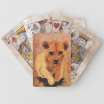 Lion Cub Playing Cards