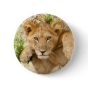 Lion Cub ROUND Button