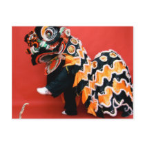 Lion Dance Post Card postcards