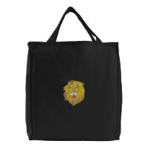 Lion embroidered bags by ZazzleEmbroidery Lion embroidered bags