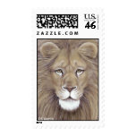 LION FACE   by  DS Martin Postage Stamps