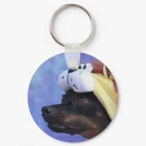 Lion Face Dog keychains