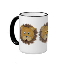 Lion Face mugs by naturetees Lion Face mugs
