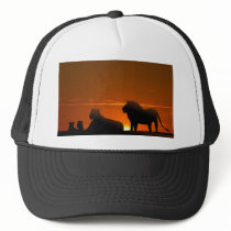 lion family trucker hat