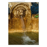 Lion fountain card