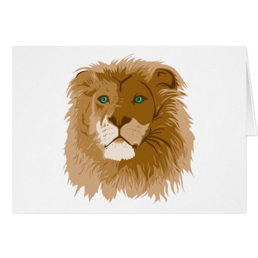 Lion Greeting Card