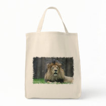 Lion Grocery Tote Bag