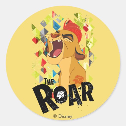 Lion Guard Kion Roar Classic Round Sticker Zazzle