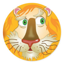 Lion Head stickers by prawny Lion Head stickers