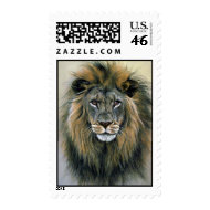 Lion (head study) stamp