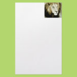 Lion Head Study Custom Stationery