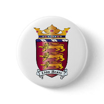 Lion Heart Crest buttons by RawRock Lion Heart Crest buttons