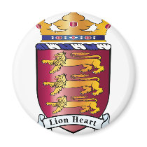 Lion Heart Crest magnets by RawRock Lion Heart Crest magnets