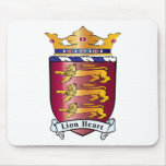 Lion Heart Crest Mousepad