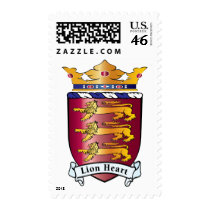 Lion Heart Crest postage by RawRock Lion Heart Crest postage