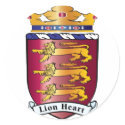 Lion Heart Crest stickers