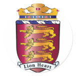 Lion Heart Crest Sticker