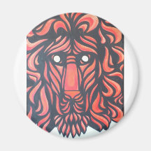 Lion Heart Fridge Magnet