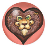 Lion Heart Pocket Tee Stickers