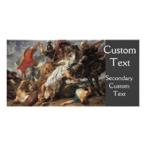 Lion Hunt Personalized Photo Card