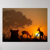 Lion Hunt Posters