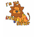 Lion I'm the Little Sister TShirt by PatchworkPals Lion I'm the Little Sister TShirt