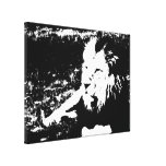 Lion in Black and White Canvas Prints