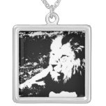 Lion in Black and White Custom Jewelry