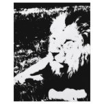 Lion in Black and White Flyers