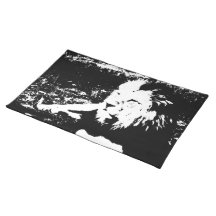 Lion in Black and White Placemats
