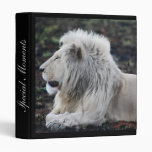 Lion in repose 3 ring binders